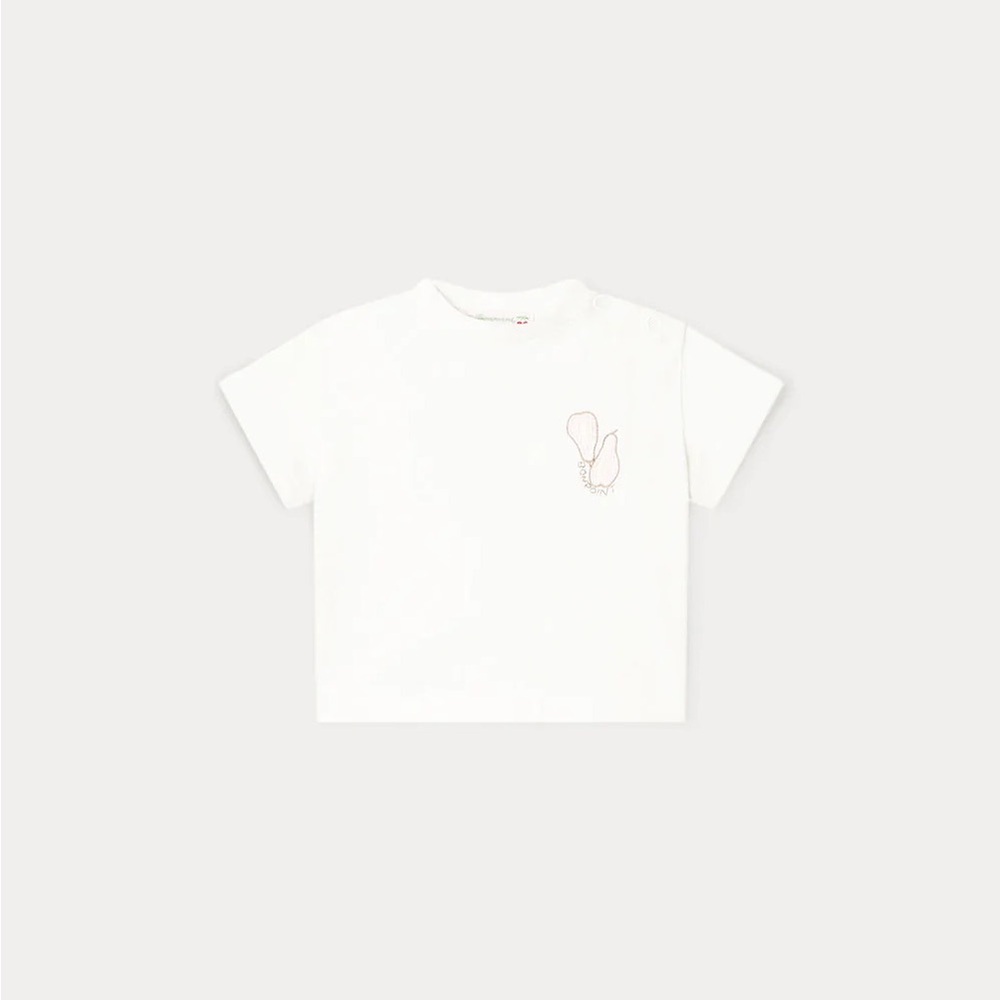 Bonpoint Tshirt with Pear Embroidery